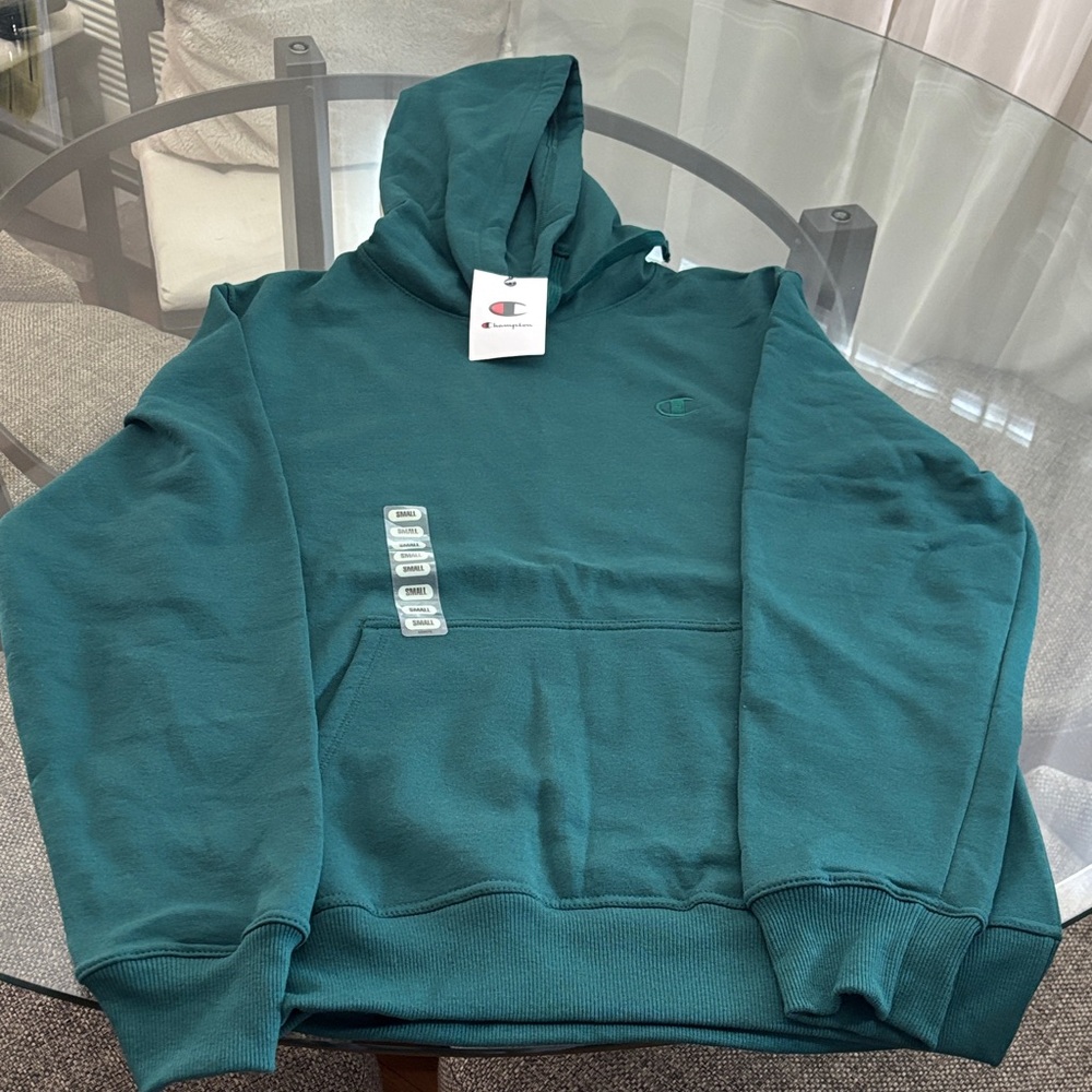 Champion Deep Teal Pullover Hoodie